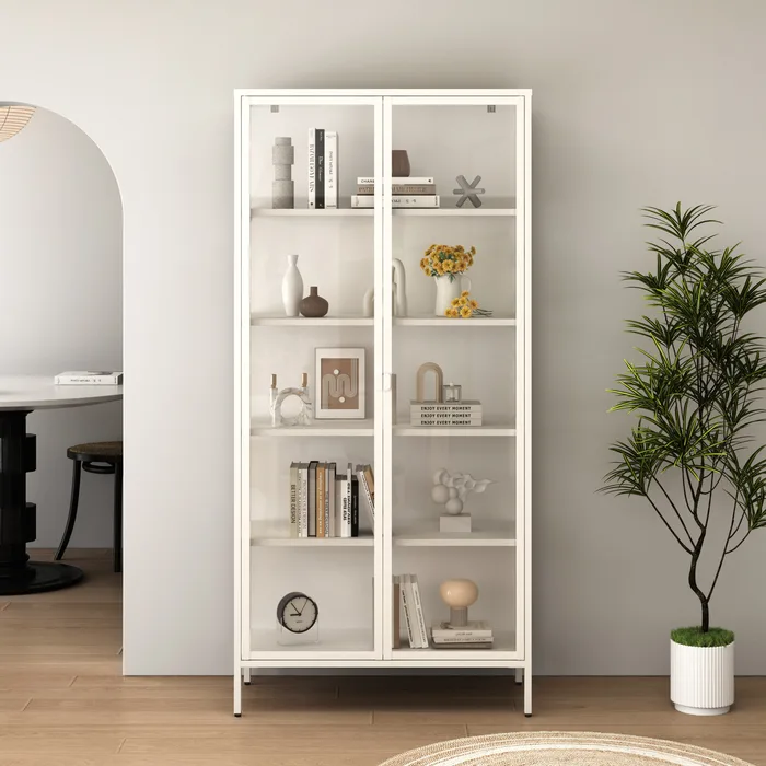 ויטרינה מעוצבת LUCIEN צבע לבן