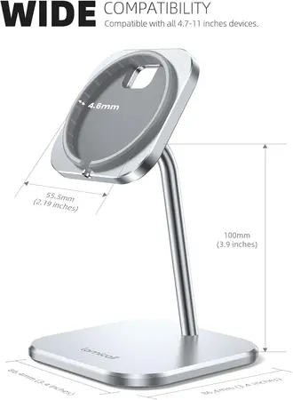 מעמד לטלפון מתכוונן מאלומיניום למטען MagSafe דגם:DP09