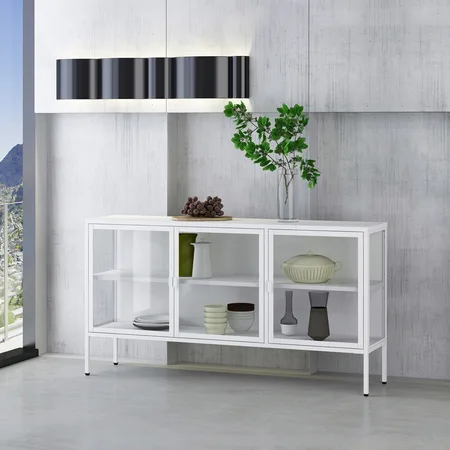 מזנון ויטרינה מעוצבת ESSENCE צבע לבן