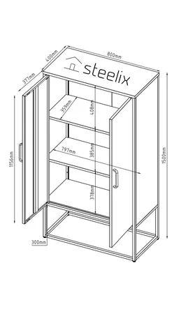 ויטרינה מעוצבת דגם:NOIR